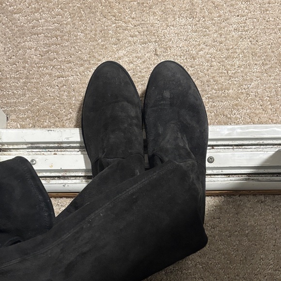 Stuart Weitzman 5050 Black Leather Over the Knee Boots sz 9.5 Stuart Weitzman Black Over the Knee Boots
